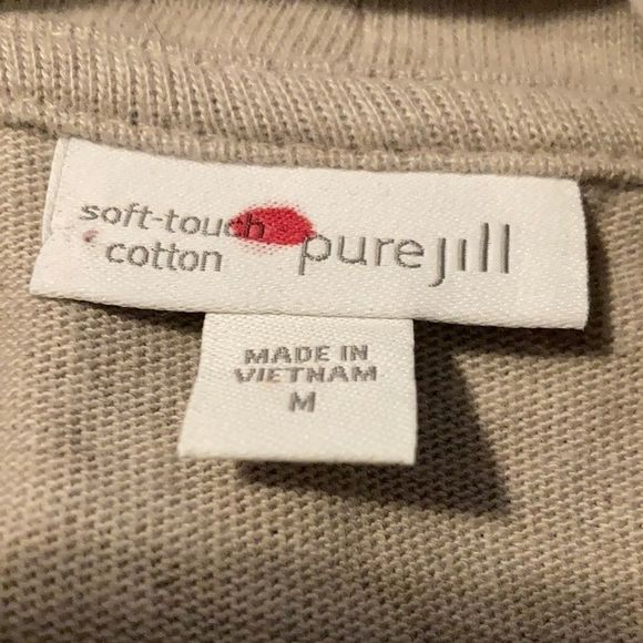 J. Jill Pure Jill Soft Touch Cotton Cowl Neck Sweatshirt Dress Size Medium - Picture 5 of 9